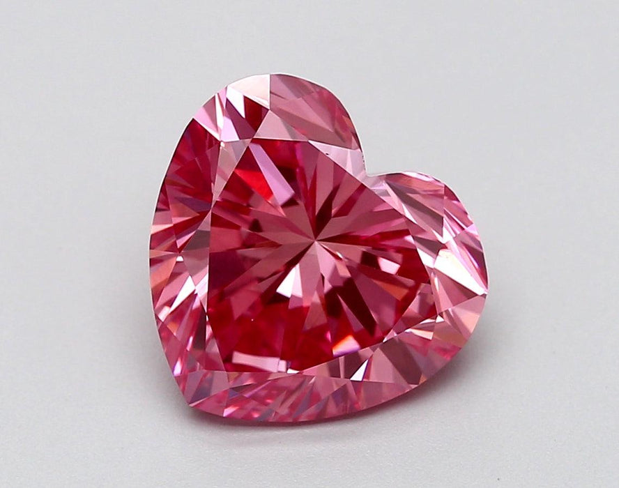 3.3Ct Vivid Pink SI1 IGI Certified Heart Lab Grown Diamond - New World Diamonds - Diamonds