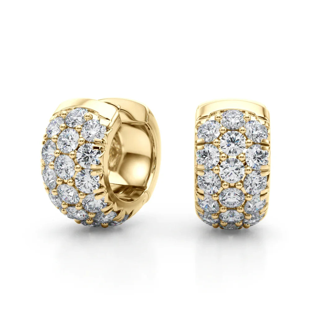Lorie 3 Row Earrings