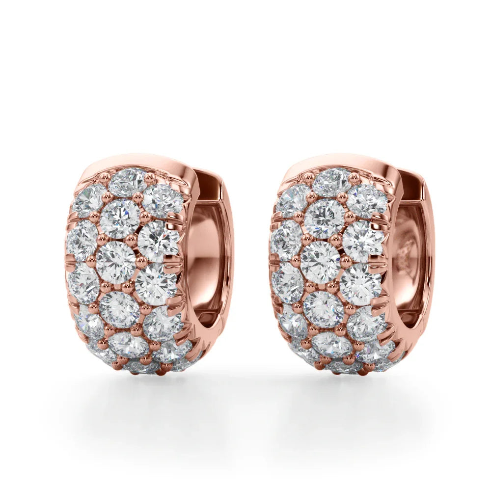 Lorie 3 Row Earrings
