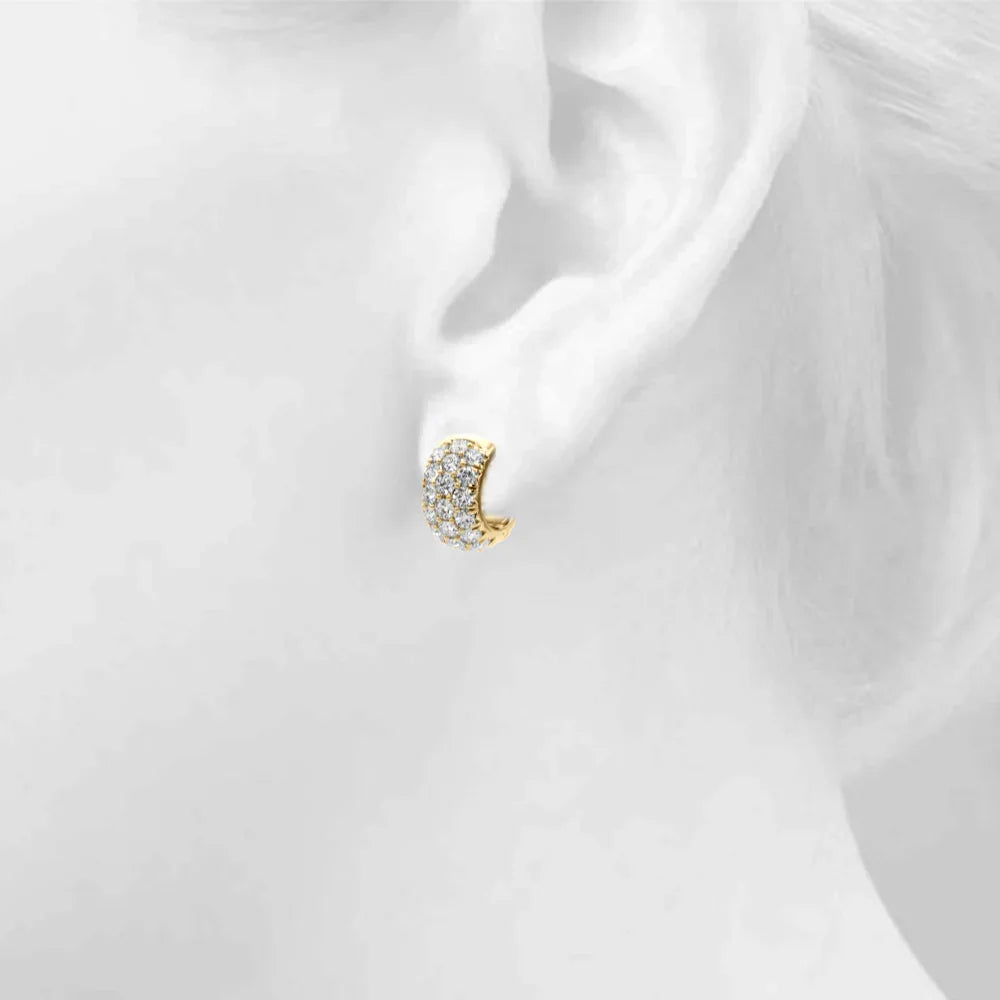 Lorie 3 Row Earrings