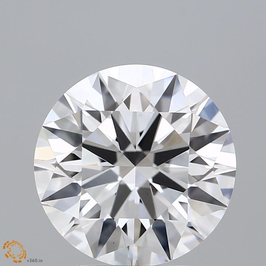 3.55Ct H VS1 IGI Certified Round Lab Grown Diamond - Diamonds - gemstone - jewelry