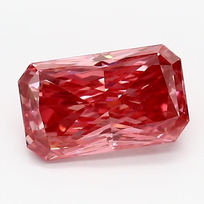 Loose 1.14 Carat Vivid Pink VVS2 IGI Certified Lab Grown Radiant Diamonds
