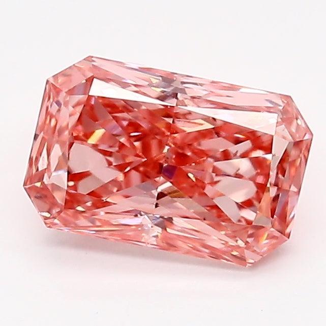 Loose 1.08 Carat Intense Pink SI1 IGI Certified Lab Grown Radiant Diamonds