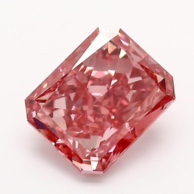 Loose 1.05 Carat Intense Pink VS1 IGI Certified Lab Grown Radiant Diamonds