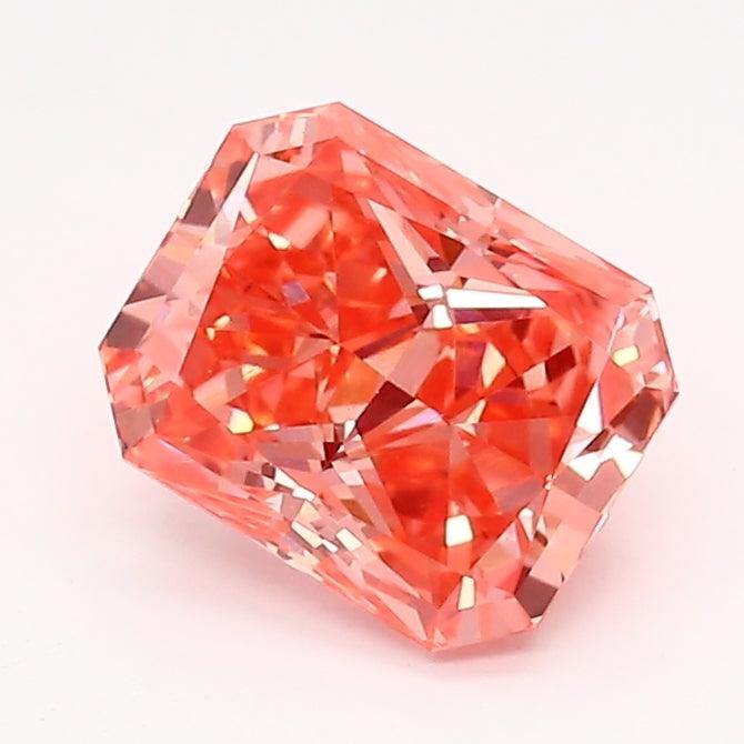 Loose 1.08 Carat Intense Pink VS2 IGI Certified Lab Grown Radiant Diamonds