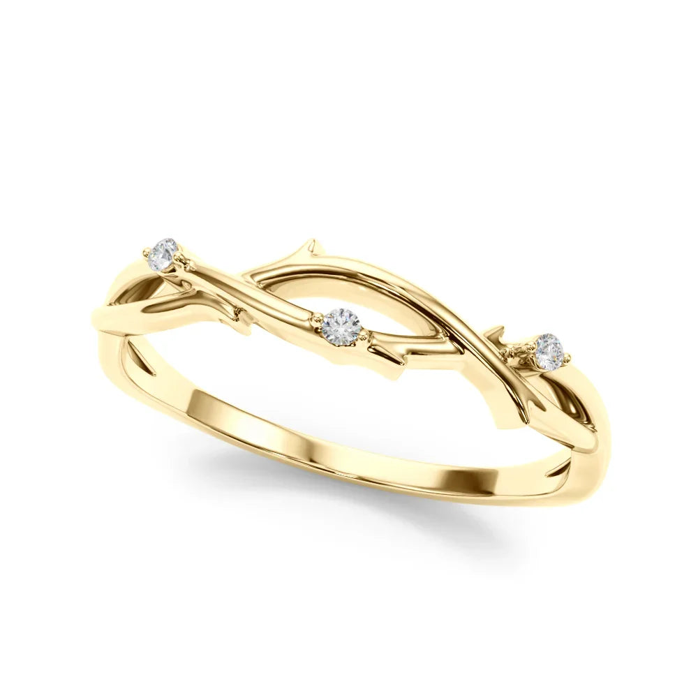 Nature Diamond Accent Ring