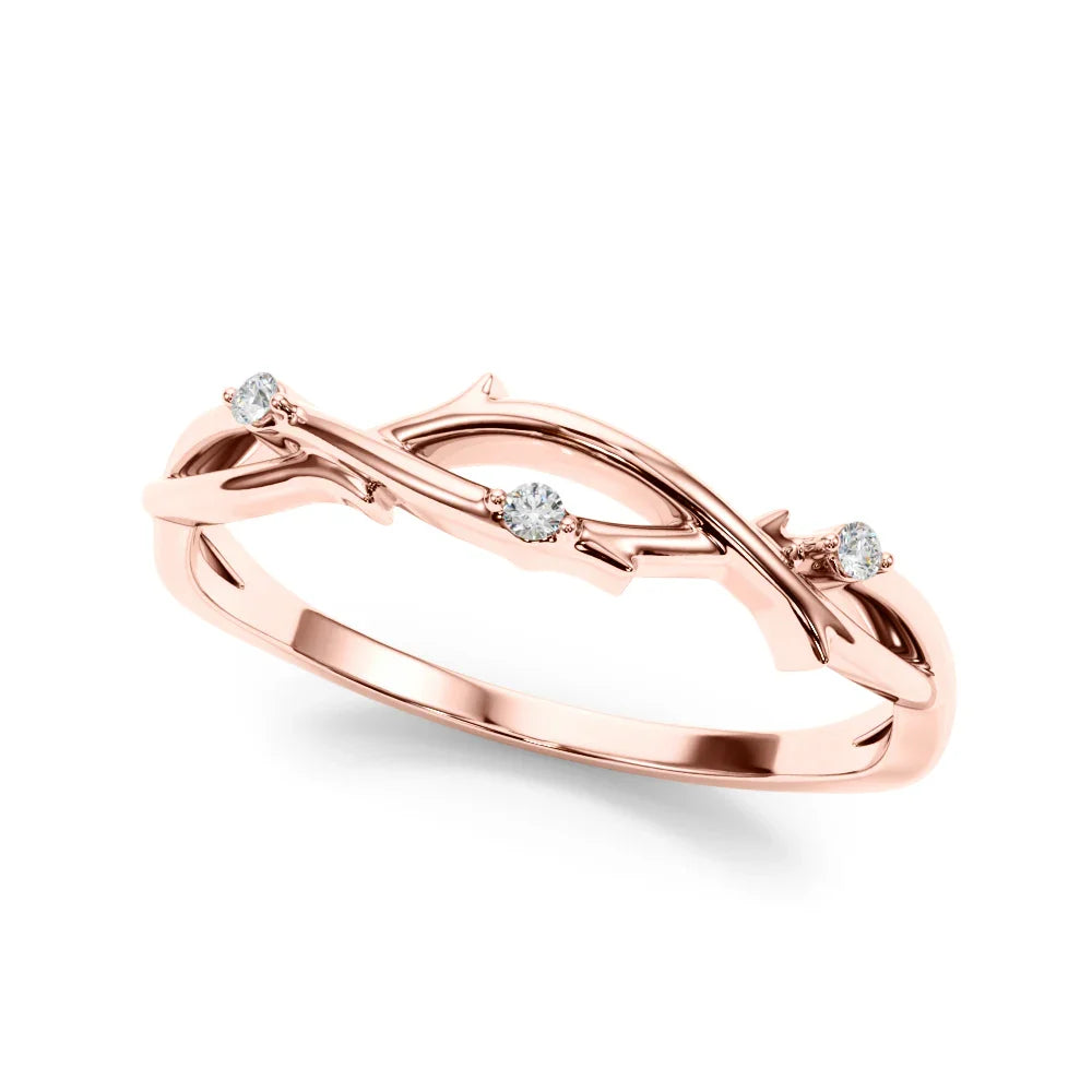 Nature Diamond Accent Ring