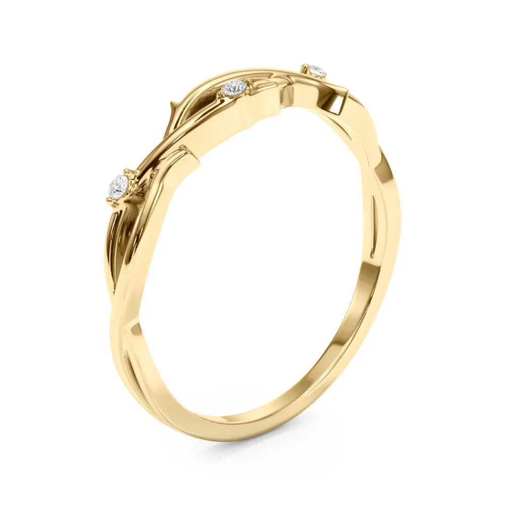 Nature Diamond Accent Ring