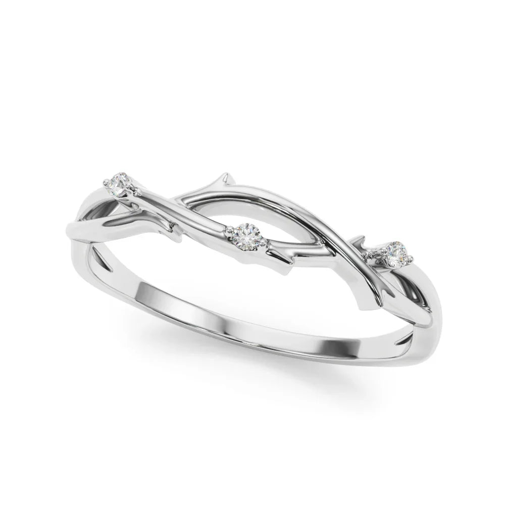 Nature Diamond Accent Ring