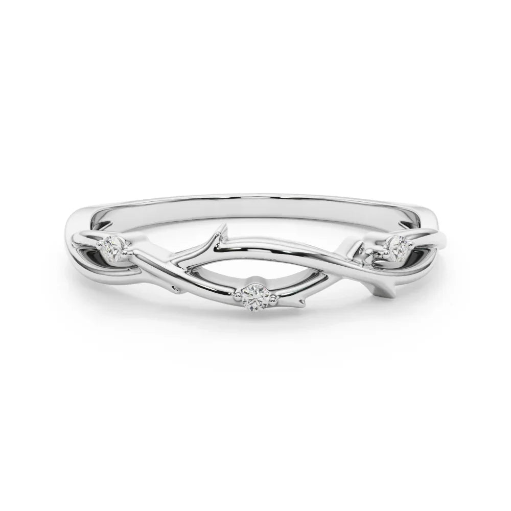 Nature Diamond Accent Ring