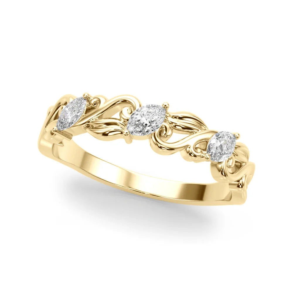Marquise Filigree Band