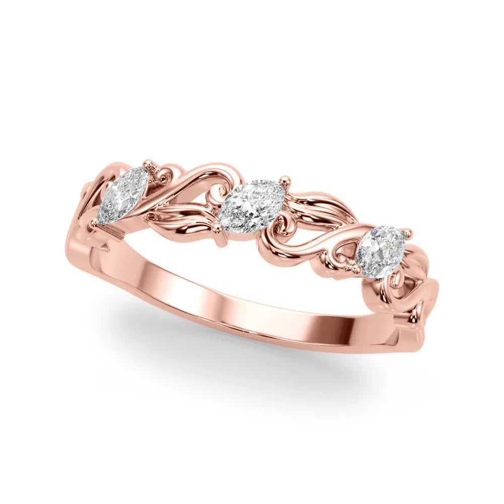 Marquise Filigree Band