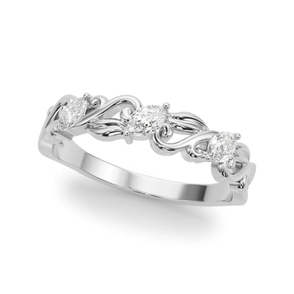 Marquise Filigree Band
