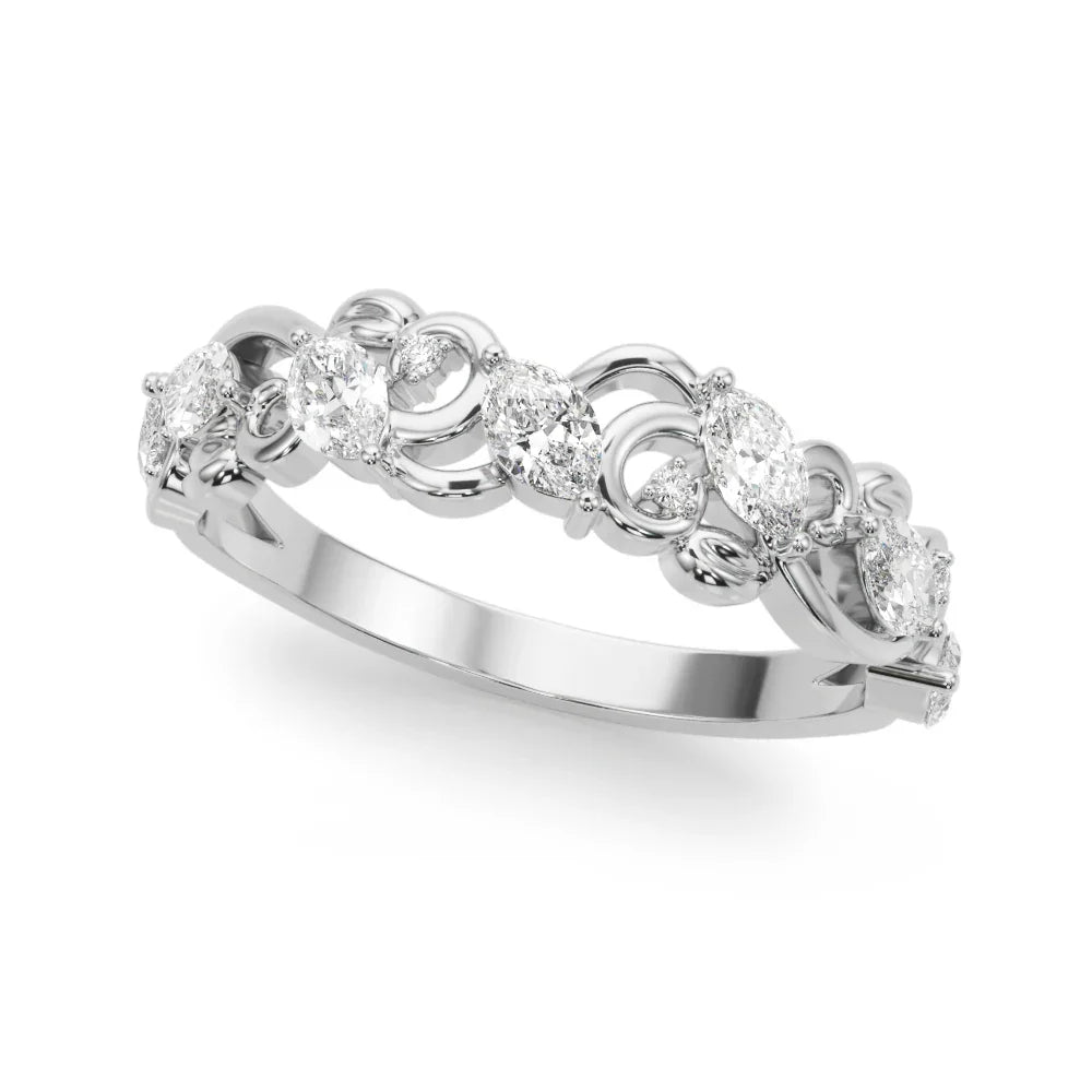Filigree Diamond Band 1/2Ctw