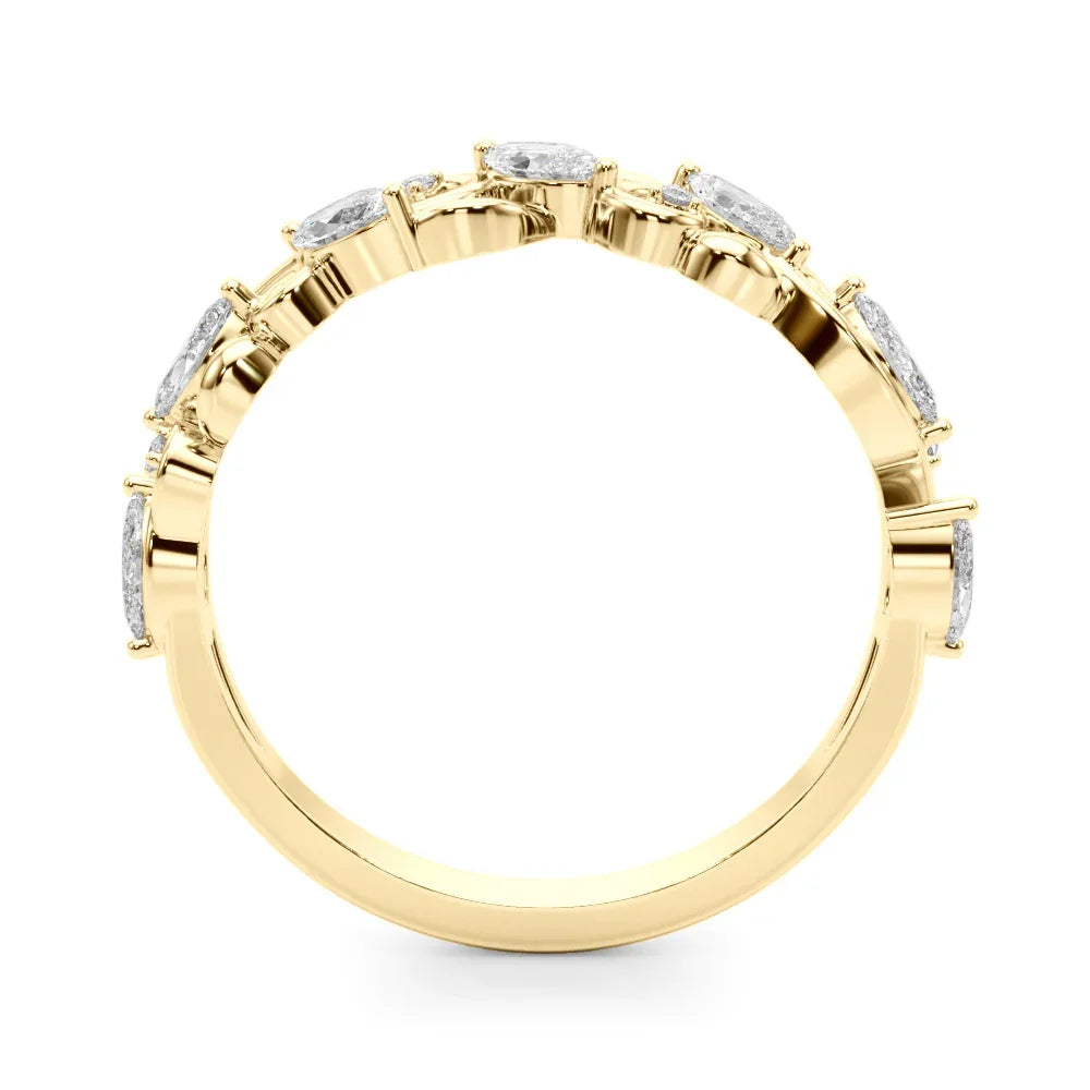 Filigree Diamond Band 1/2Ctw
