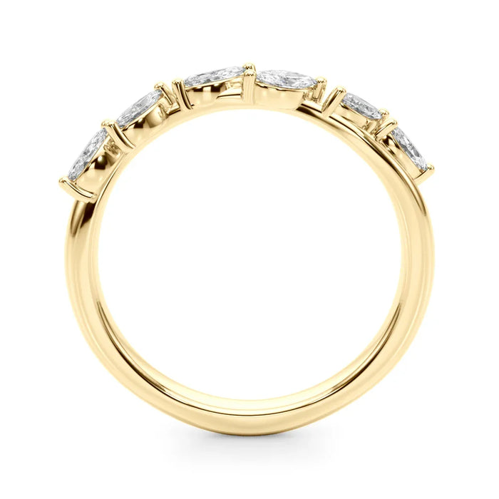 Marquise Wave Diamond Band