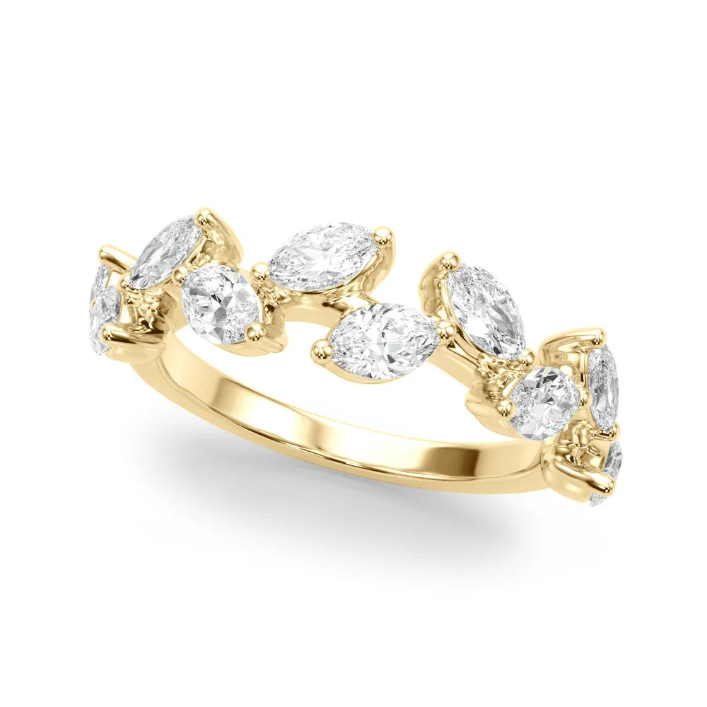 Marquise Path Diamond Band