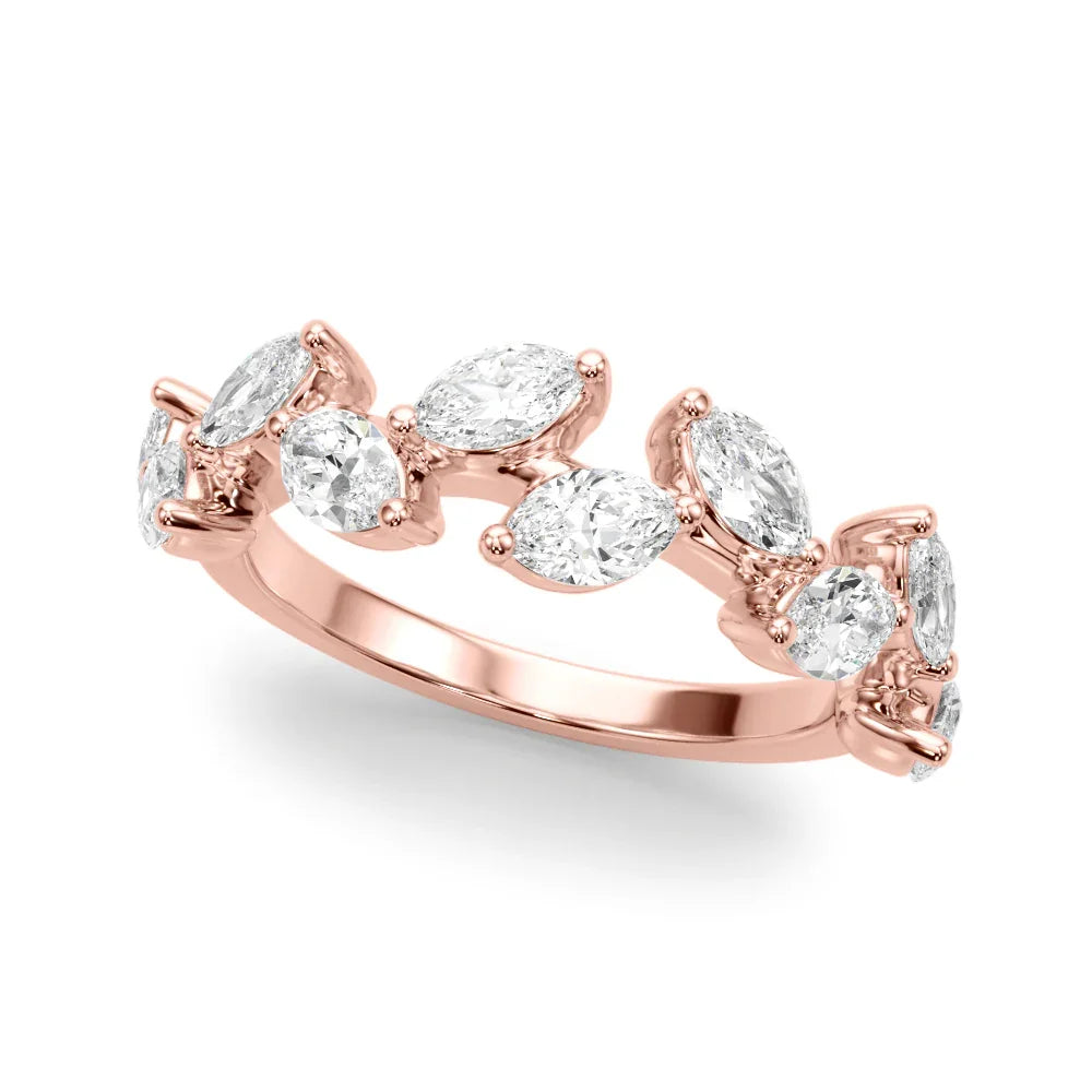 Marquise Path Diamond Band