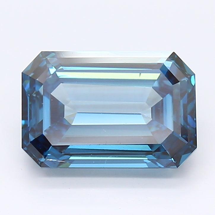 Loose 2.57 Carat Deep Blue SI1 GIA Certified Lab Grown Emerald Diamonds