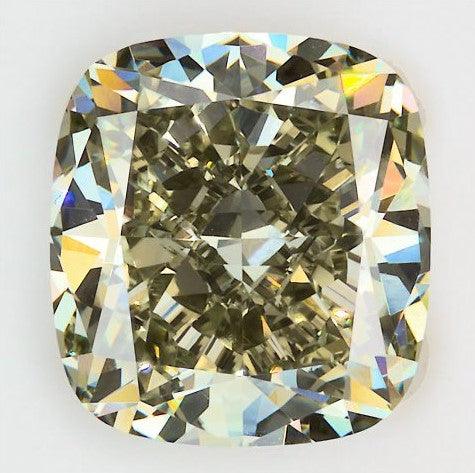 Loose 2.05 Carat Intense Green VS1 IGI Certified Lab Grown Cushion Diamonds