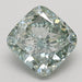 Loose 2.14 Carat Intense Green VS2 IGI Certified Lab Grown Cushion Diamonds