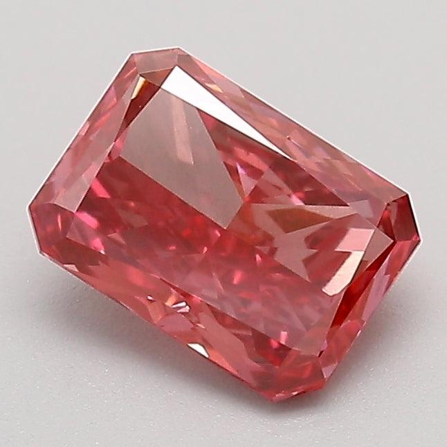Loose 1.17 Carat Deep Pink VS1 IGI Certified Lab Grown Radiant Diamonds