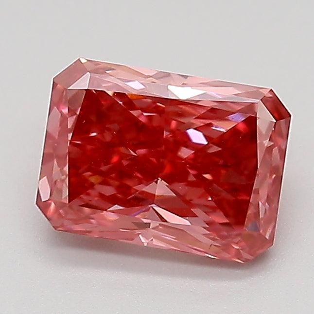 Loose 1.18 Carat Deep Pink VS1 IGI Certified Lab Grown Radiant Diamonds