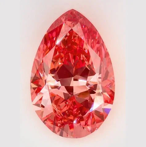 Loose 1.45 Carat Vivid Pink VS1 IGI Certified Lab Grown Pear Diamonds