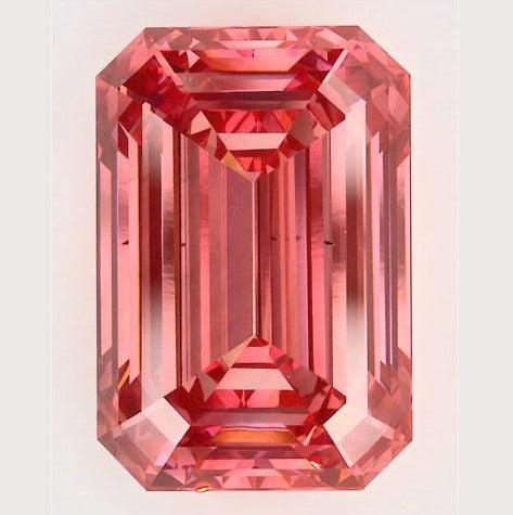 Loose 1.57 Carat Vivid Pink VS1 IGI Certified Lab Grown Emerald Diamonds