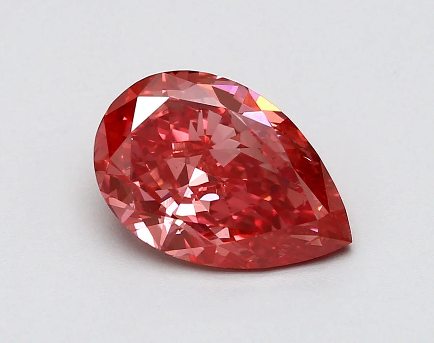 Loose 2.04 Carat Vivid Pink VS1 IGI Certified Lab Grown Pear Diamonds