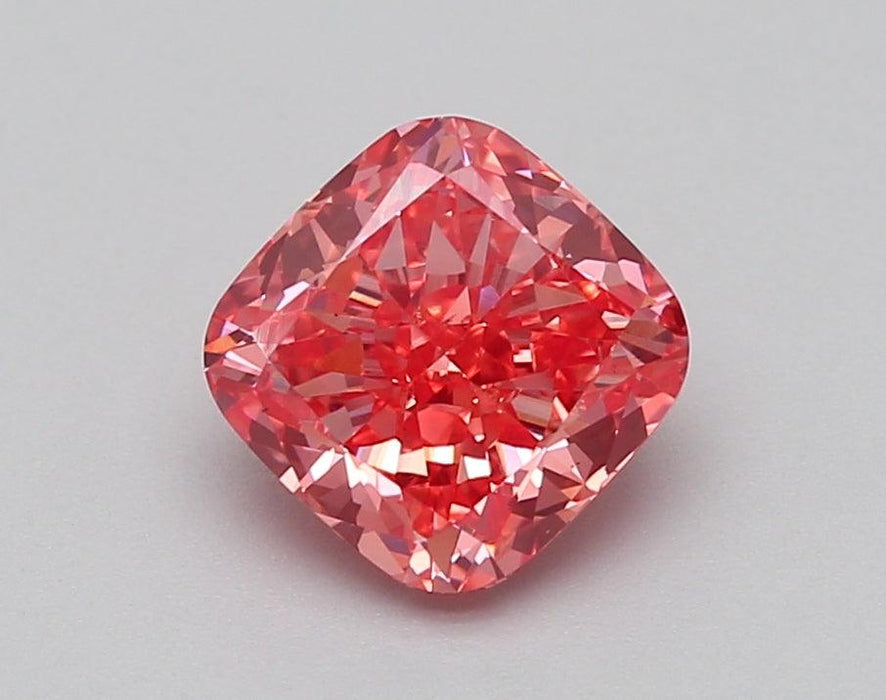 Loose 1.47 Carat Vivid Pink VS1 IGI Certified Lab Grown Cushion Diamonds