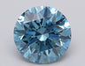 Loose 2.5 Carat Vivid Blue VS1 IGI Certified Lab Grown Round Diamonds