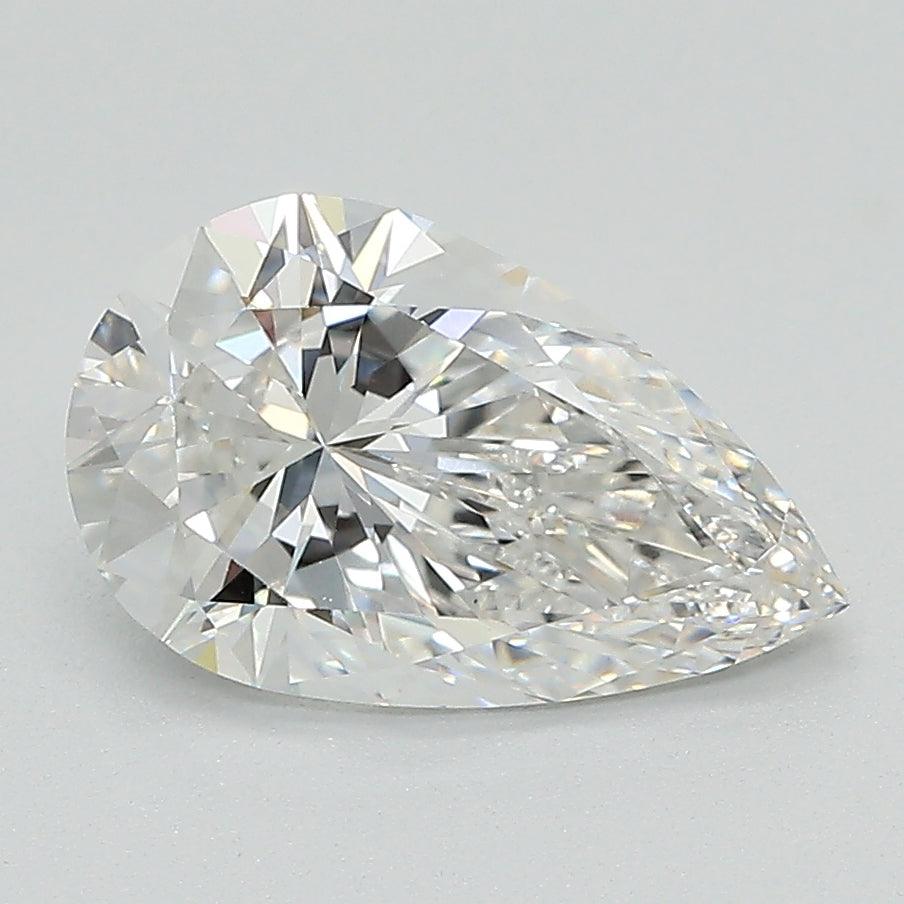 Loose 5.52 Carat E VS1 GIA Certified Lab Grown Pear Diamonds