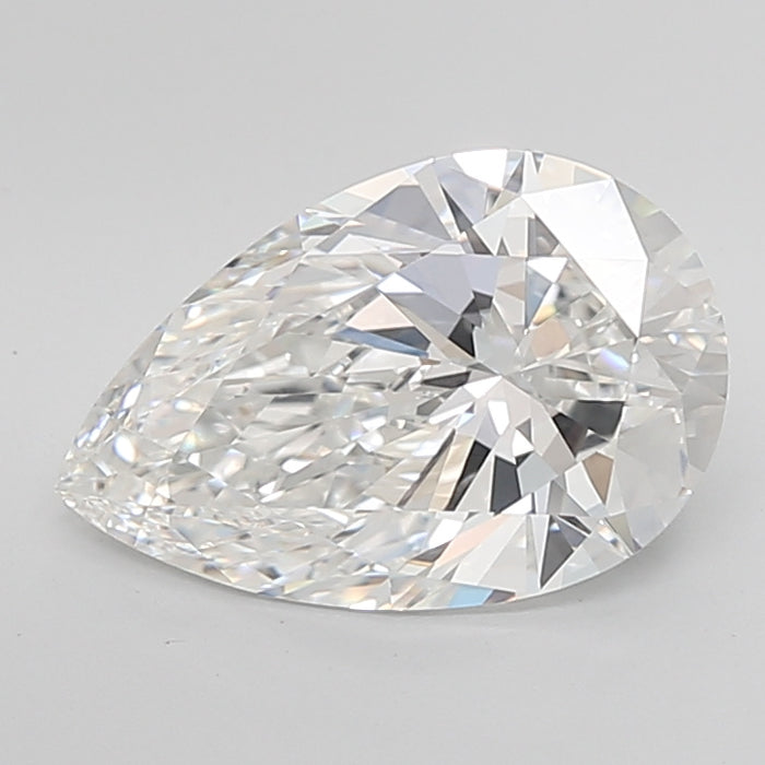 Loose 4.23 Carat F VVS1 IGI Certified Lab Grown Pear Diamonds