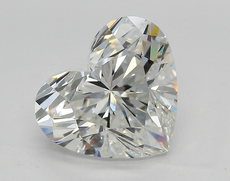 Loose 4.21 Carat F VVS2 IGI Certified Lab Grown Heart Diamonds