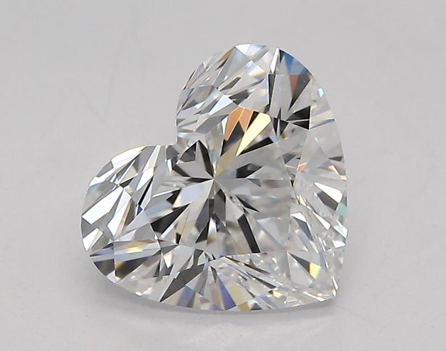 Loose 1.51 Carat D VVS2 IGI Certified Lab Grown Heart Diamonds