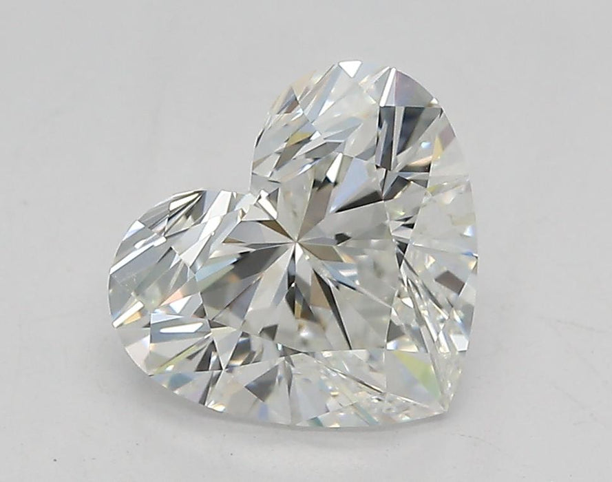 Loose 1.52 Carat F VVS2 IGI Certified Lab Grown Heart Diamonds