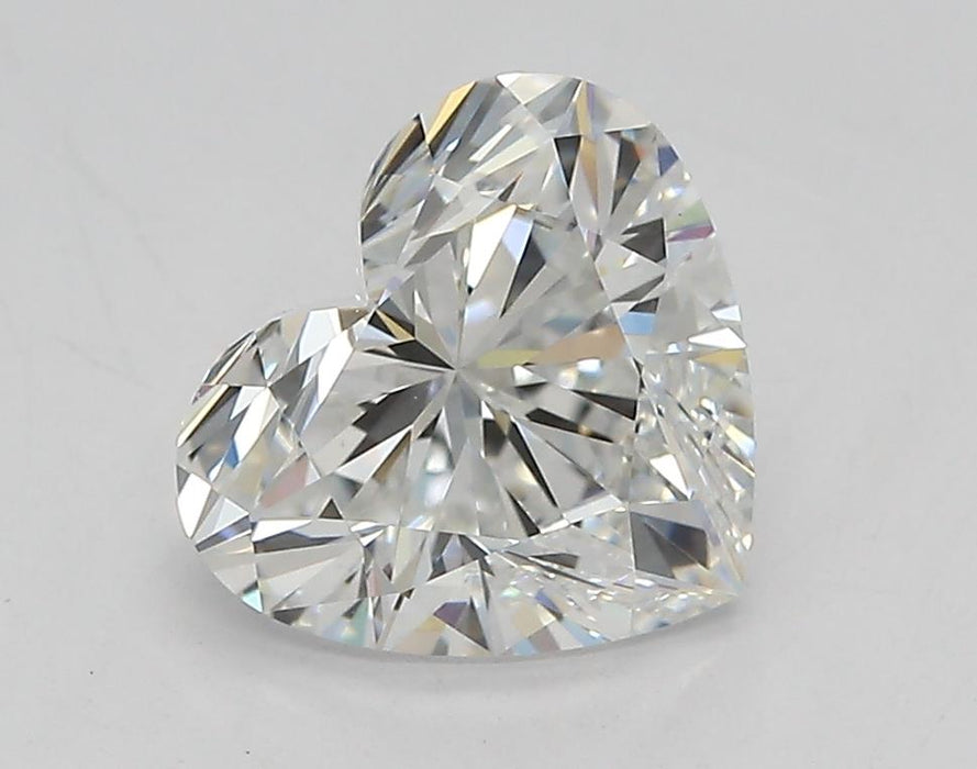 Loose 1.51 Carat D VVS2 IGI Certified Lab Grown Heart Diamonds