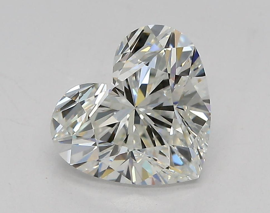 Loose 1.51 Carat F VVS2 IGI Certified Lab Grown Heart Diamonds