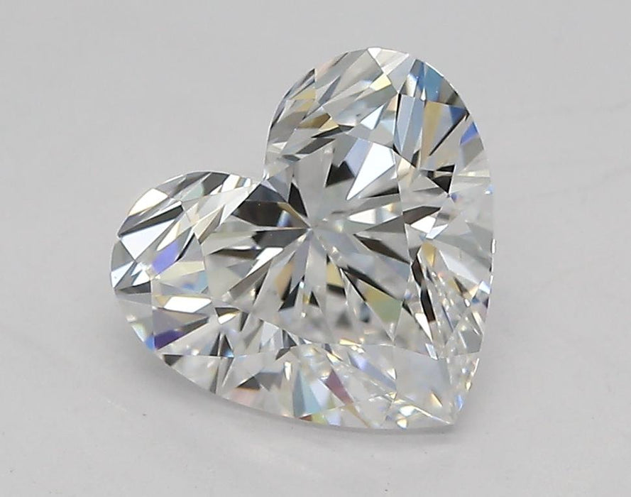 Loose 1.56 Carat D VVS2 IGI Certified Lab Grown Heart Diamonds
