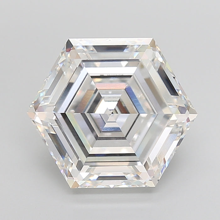 Loose 9.11 Carat E VVS1 IGI Certified Lab Grown Hexagonal Diamonds