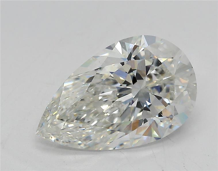 Loose 2.85 Carat F VVS2 IGI Certified Lab Grown Pear Diamonds
