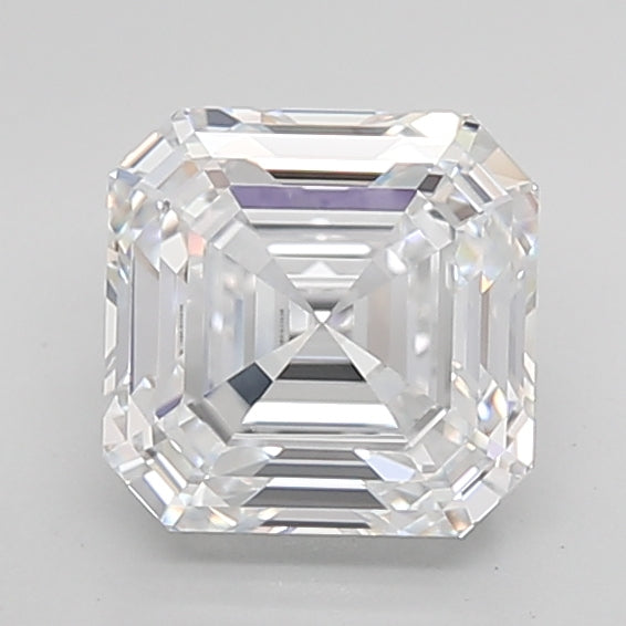 Loose 3.77 Carat D IF IGI Certified Lab Grown Asscher Diamonds