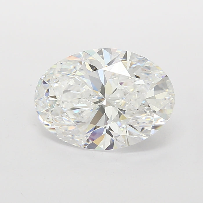 Loose 3.42 Carat D IF IGI Certified Lab Grown Oval Diamonds