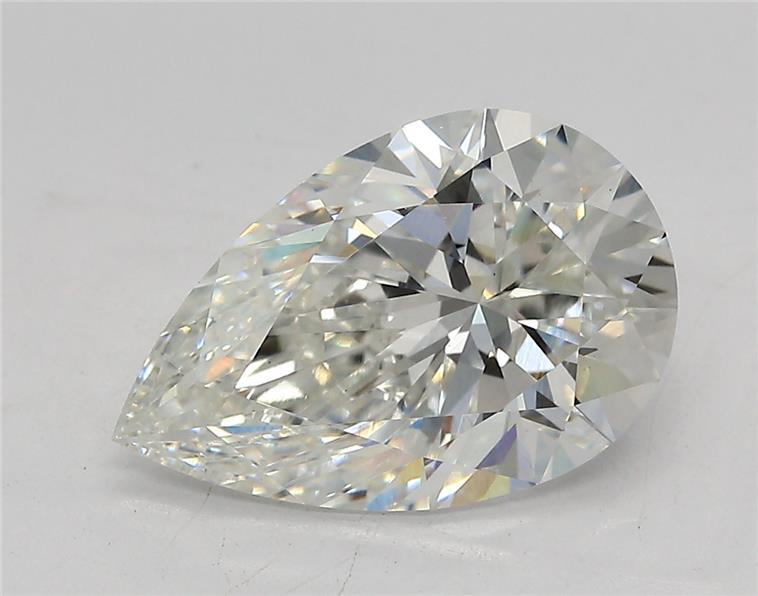 Loose 3.01 Carat F VVS2 IGI Certified Lab Grown Pear Diamonds
