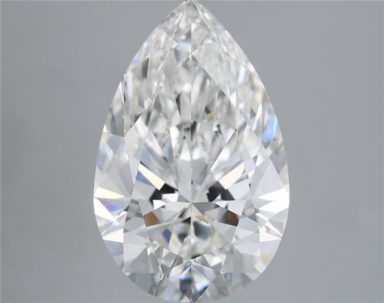 Loose 4.1 Carat F VVS2 IGI Certified Lab Grown Pear Diamonds