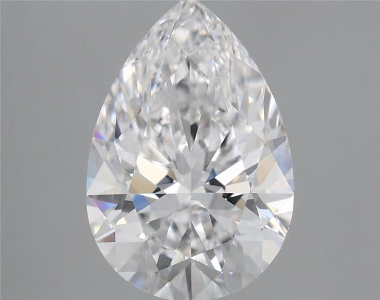 Loose 2.4 Carat D VVS2 IGI Certified Lab Grown Pear Diamonds