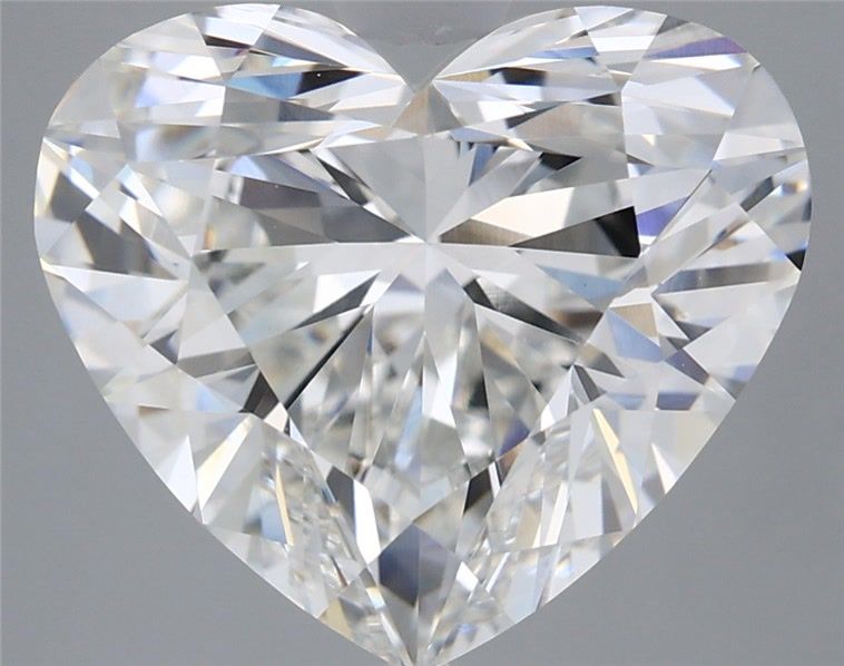 Loose 7.01 Carat F VVS2 IGI Certified Lab Grown Heart Diamonds