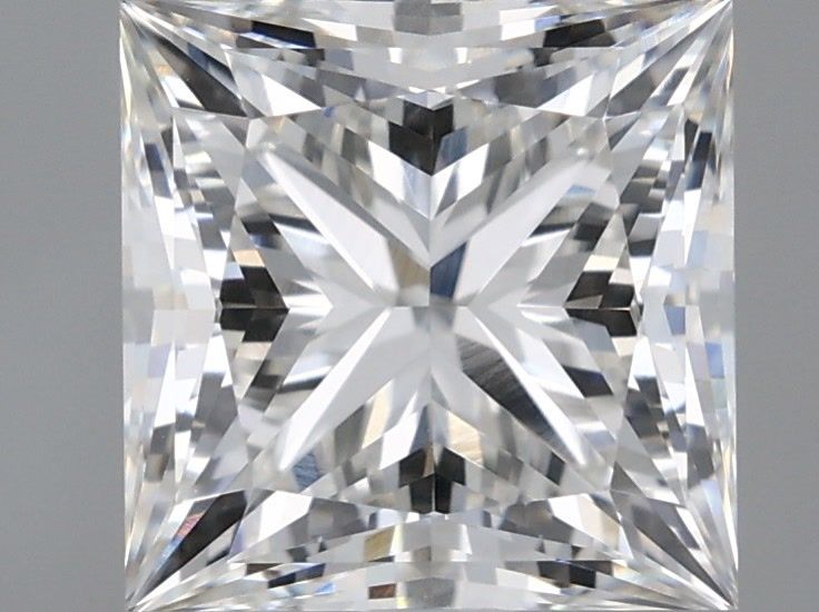 Loose 2.03 Carat F VVS2 IGI Certified Lab Grown Princess Diamonds