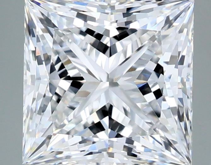 Loose 2.58 Carat D VVS2 IGI Certified Lab Grown Princess Diamonds